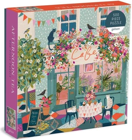 Galison Puzzle Afternoon Tea at the Café 500 Pieces