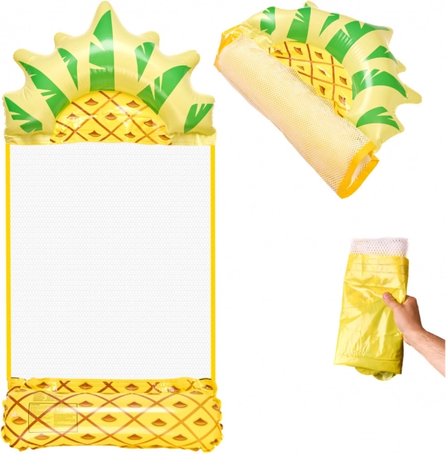 Opblaasbaar strand ligbed hangmat ananas