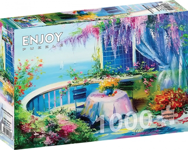 Puzzel Bloemenbalkon 1000 stukken