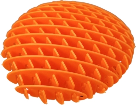 Jouet anti-stress fidget orange 10 cm