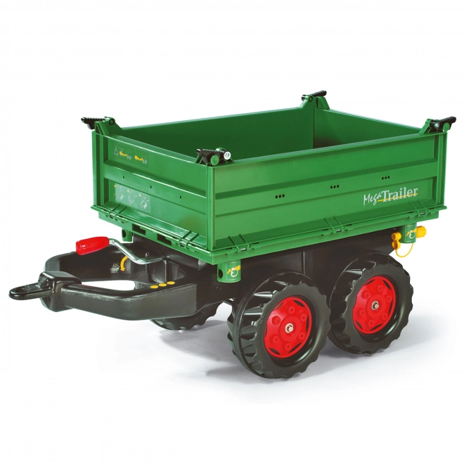 Geweldige groene aanhangwagen Mega Trailer voor tractor Rolly Toys