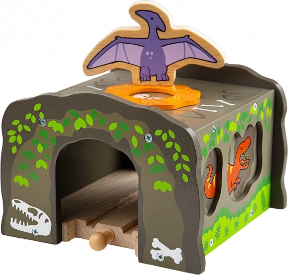 Bigjigs Rail dinosaurus-tunnel T. rex voor houten treinbanen
