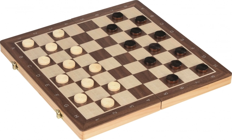 2-in-1: chess and checkers in one set