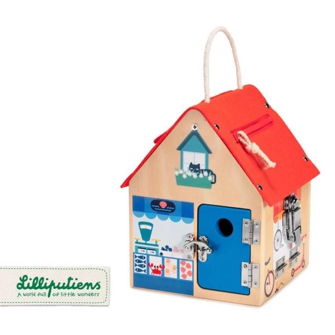 Lilliputiens – houten huisje met sloten