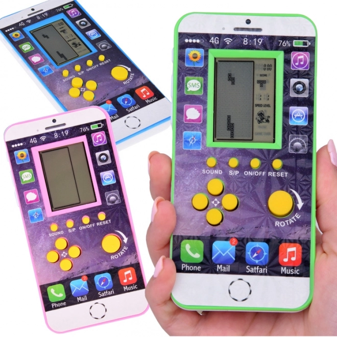Zakformaat elektronische Tetris-spel