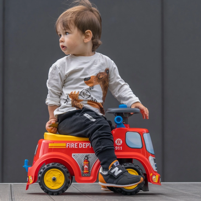 Rijdende brandweerwagen met claxon voor kinderen van FALK