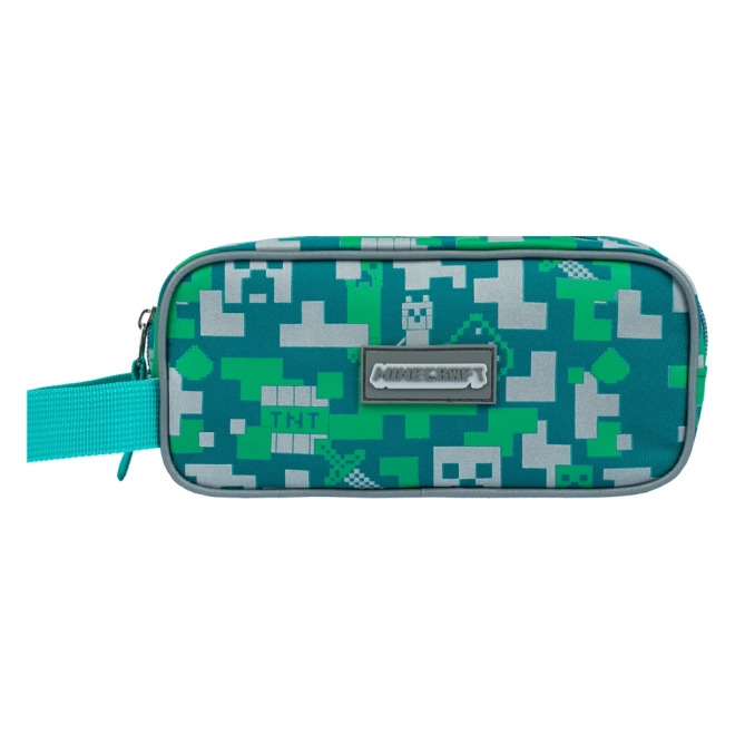 MINECRAFT etui Zilveren Creeper