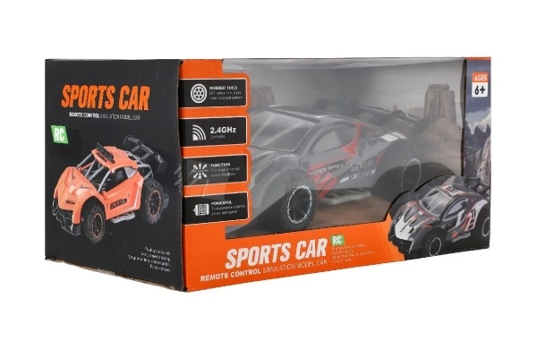 RC sportauto 2,4GHz grijs-turquoise 20cm – Grijs-rood
