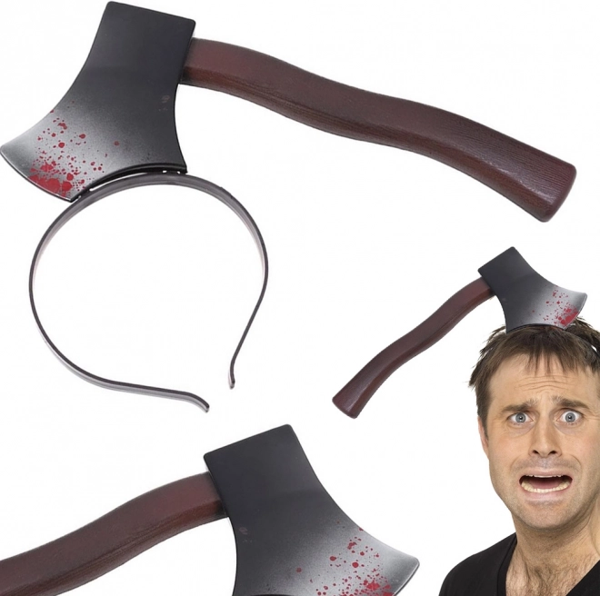 Halloween Axe-Through-Head Headband