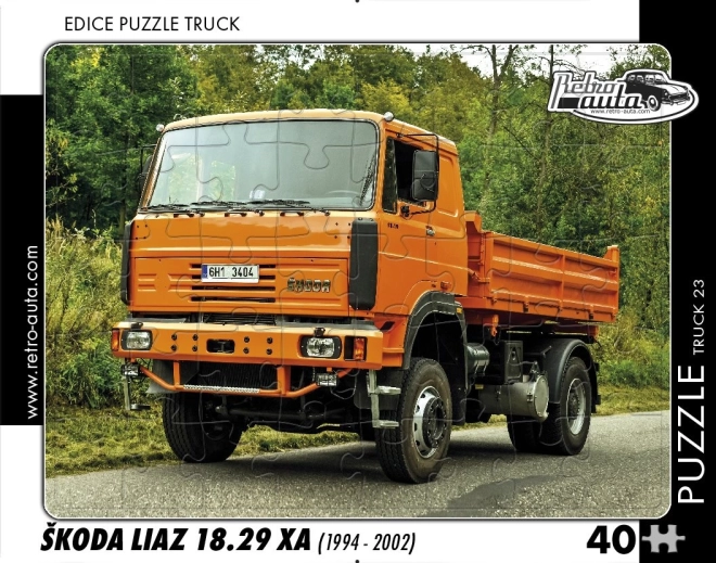 Puzzle RETRO-AUTA – ŠKODA LIAZ 18.29 XA, 40 pieces