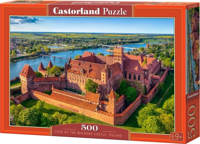 Puzzle 500 Pieces - View of Malbork Castle, Poland