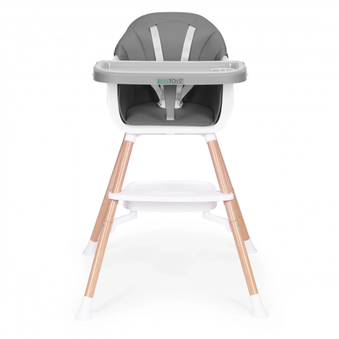Child feeding chair 2-in-1 gray Ecotoys