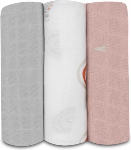 LIONELO langes en bambou 3 pcs, 70 × 70 cm – rainbow