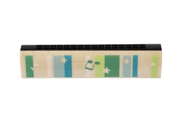 Colorful Wooden Harmonica for Kids