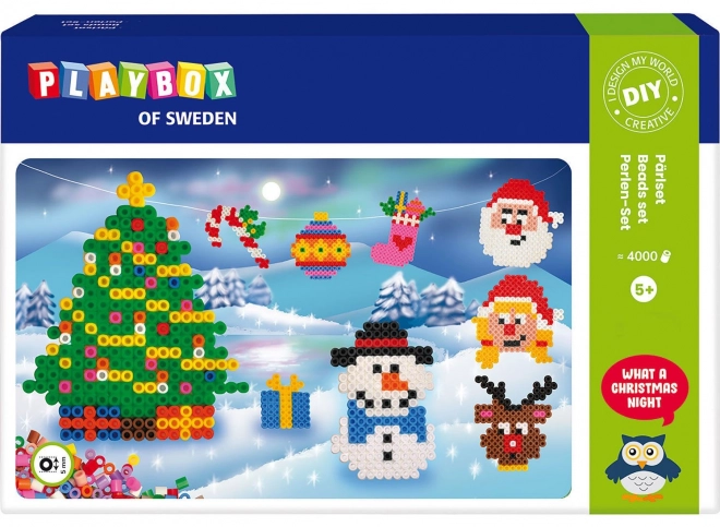 Playbox Bügelperlen Set Weihnachten 4000 Stk.