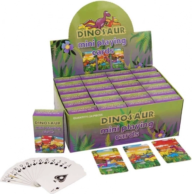 Mini speelkaarten Dinosaurussen (54 kaarten)