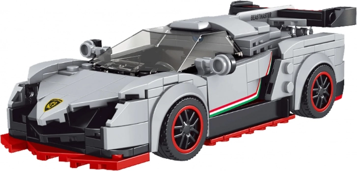 398pcs Sports Car Building Set. White