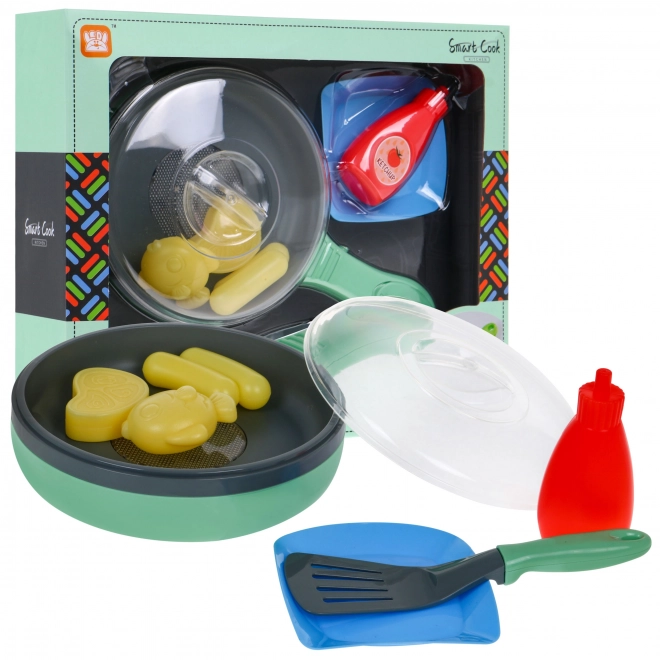Interactieve pan met bakfunctie voor kinderen 3+ Voedsel + licht- en geluidseffecten