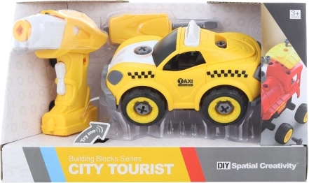 Schroefbaar RC-taxi met geluiden en boormachine