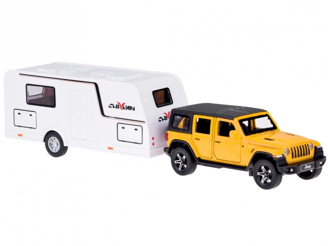 Auto voor vakantie terreinwagen en caravan