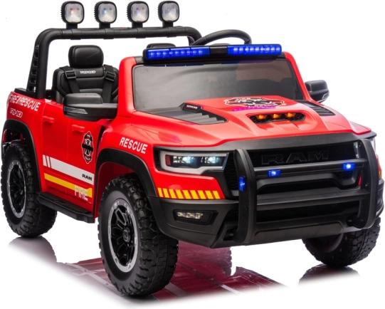 Electric RAM Fire Truck Ride-On, Two-Seater