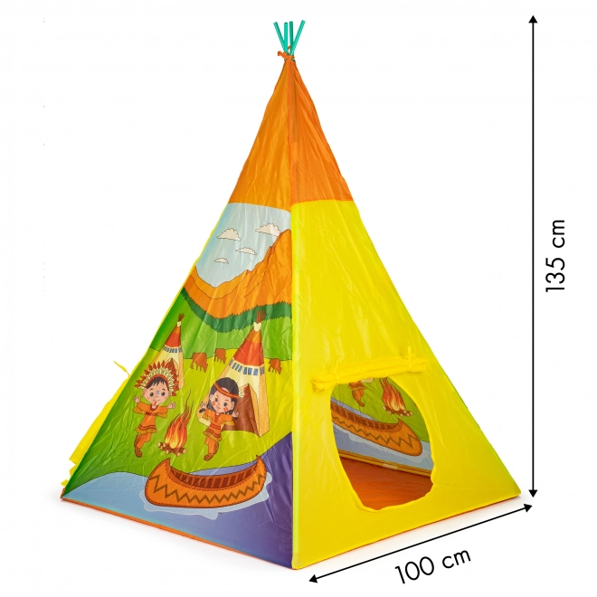 PIXINO Kindertentje voor spelen Indiase tipi