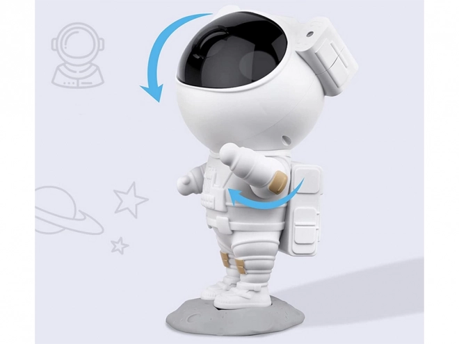 Projecteur étoilé en forme d'astronaute avec télécommande