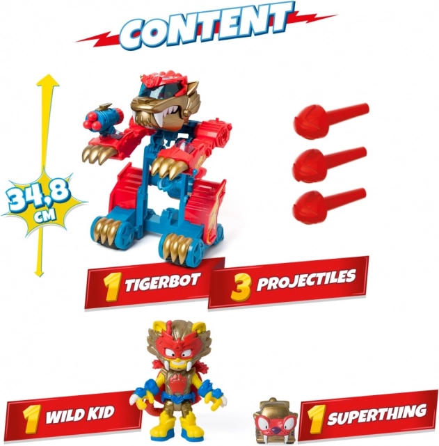 Speelset SuperThings Wild Tigerbot