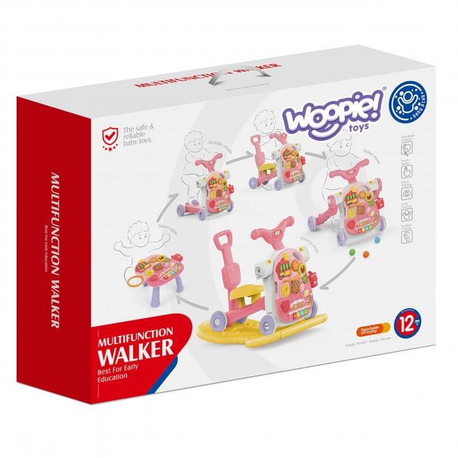 Multifunktionaler Lauflerner 5-in-1 für Kleinkinder Rosa