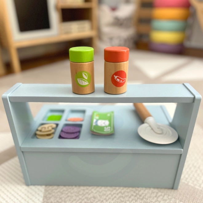 Tooky Toy Holz-Pizza-Set mit Zubehör