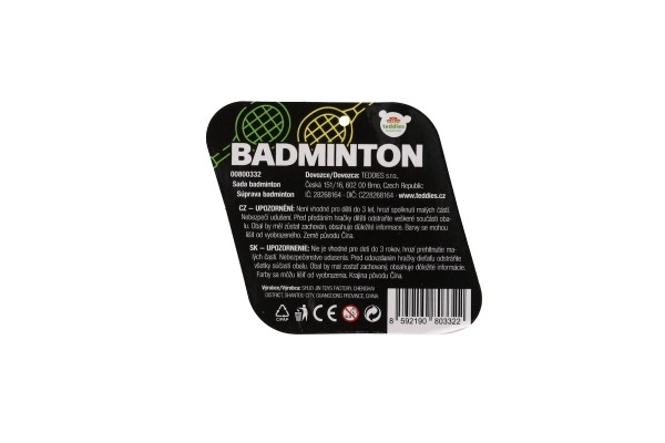 Ensemble de badminton pour enfants métal/plastique avec deux raquettes et volant