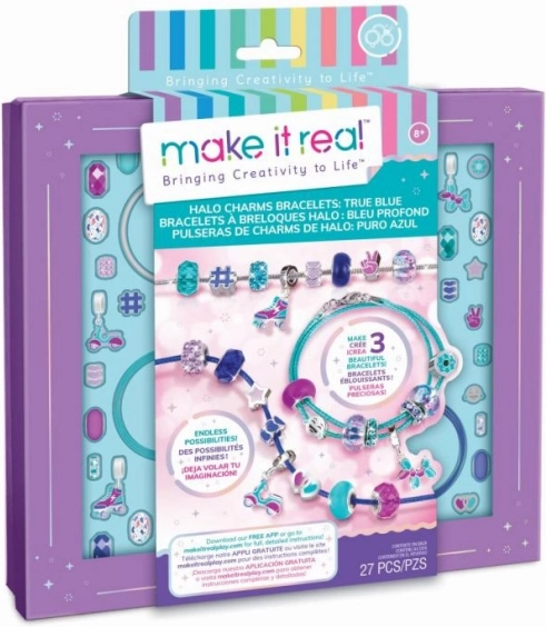 Make It Real Armband-Bastelset Halo Charms True Blue