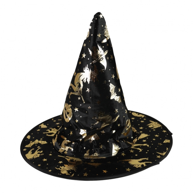 Kinderhoed heks gouden decoratie
