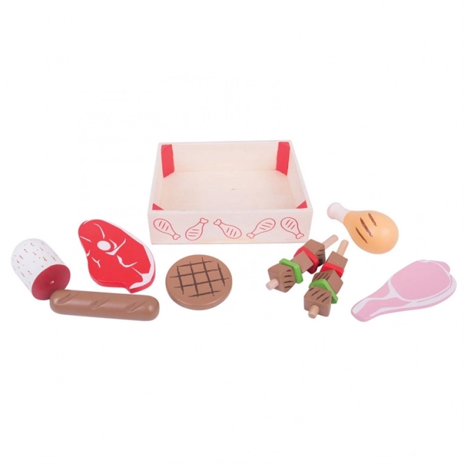 Bigjigs Toys Houten Vleeswaren in Doos