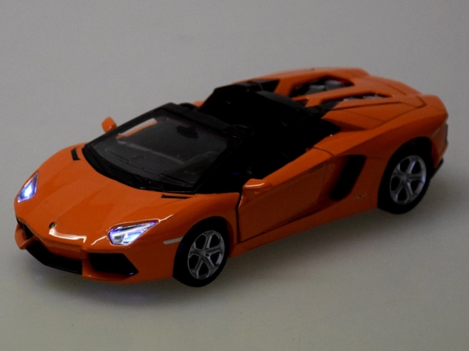 Metallauto Lamborghini Aventador Roadster Modell Interaktiv