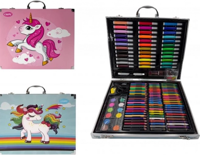 Valise artistique Licorne