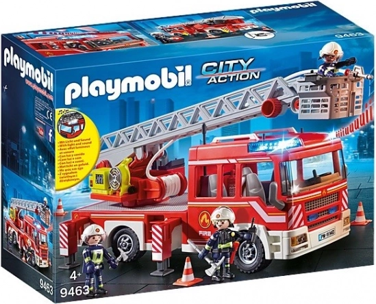playmobil city action brandweerwagen met uitschuifbare ladder
