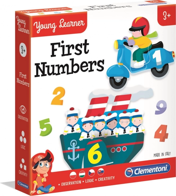 Educational Puzzle First Numbers 9×2 Pieces CLEMENTONI