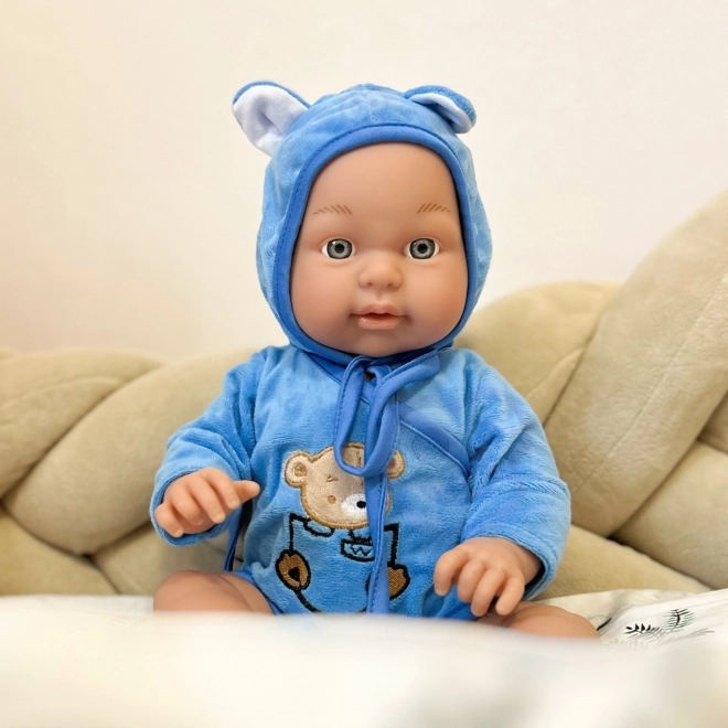 Woopie koninklijke babypop in teddyberenoutfit 46 cm