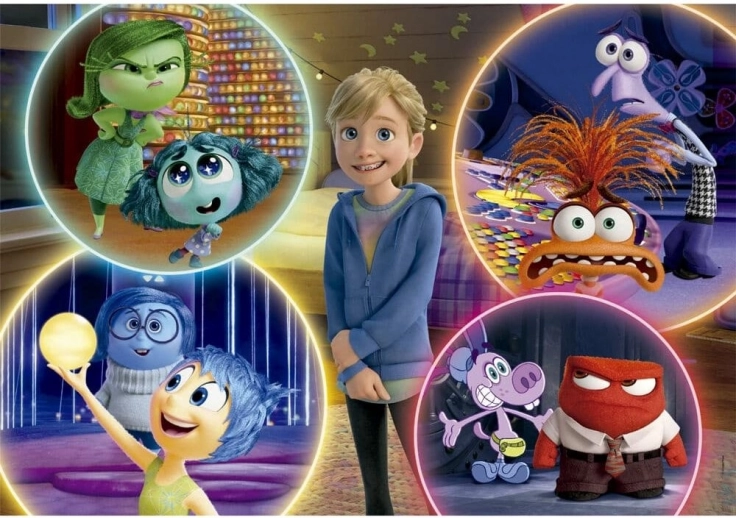 Clementoni puzzel Inside Out 2: Riley en emoties 104 stukjes