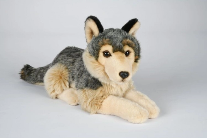 Plüschwolf liegend 22 cm