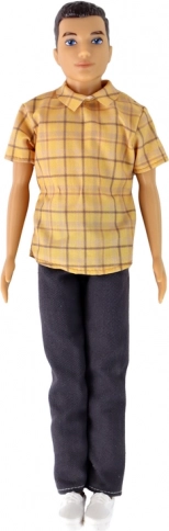 Stylish outfit in yellow checks