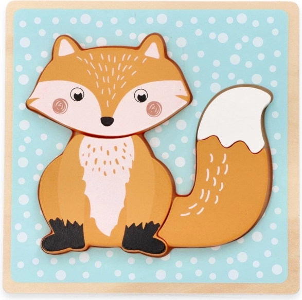 Houten puzzel voor de allerkleinsten – vos