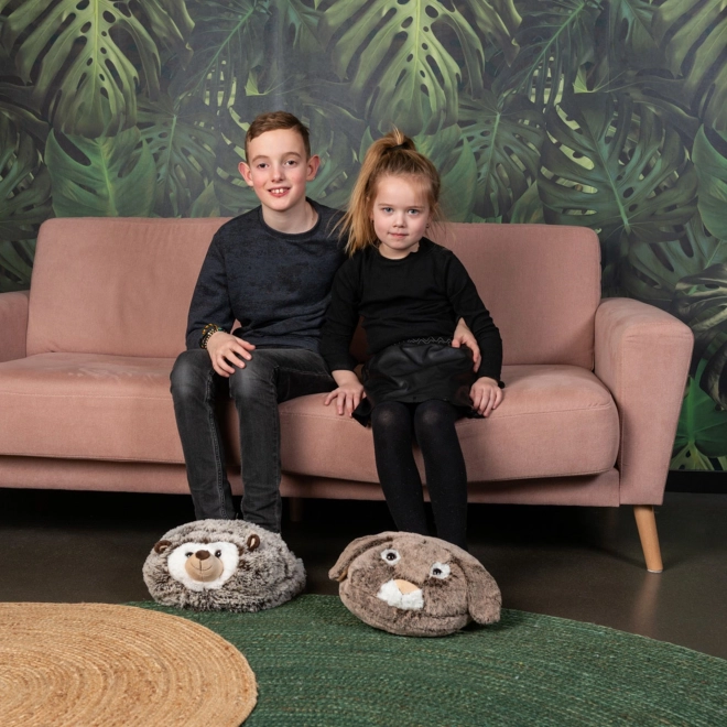 Warme pluchen pantoffel konijn