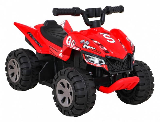 Snelle kinderaccu vierwieler geel – Rood