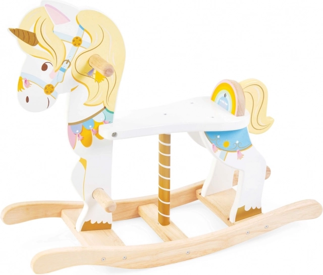houten schommelende eenhoorn LE TOY VAN Petilou