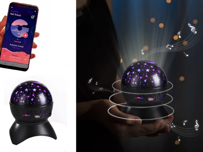 Projecteur de ciel étoilé avec LED et haut-parleur Bluetooth