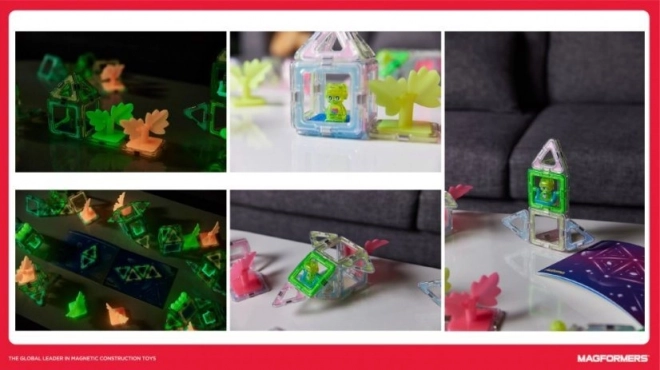 Magformers Leuchtende Bausatz 20 Stücke