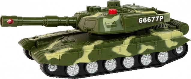 Tank met vliegwiel met licht en geluid