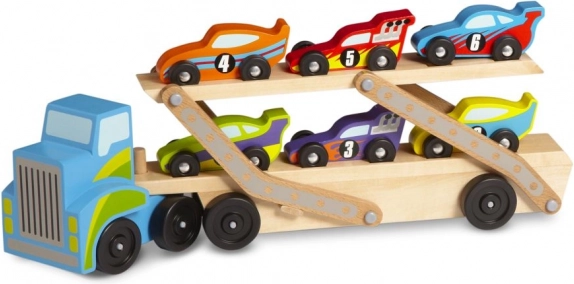 Houten autotransporter